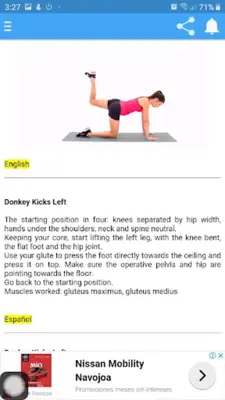 Ejercicios para aumentar glúte android App screenshot 0